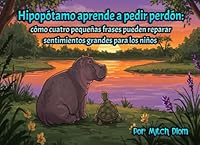 Hipopótamo aprende a pedir perdón: cómo cuatro pequeñas frases pueden reparar sentimientos grandes para los niños (Spanish Edition) B0F5HDYZQG Book Cover