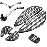 harley fussrasten mit fersenstütze Lieferumfang: 1 Set Bremshebel-Set, 1 Set Schalthebel und Schalthebel; 1 Paar vordere Bodenplatten (Länge 45,7 cm x Breite 14,7 cm x Dicke 2,5 cm), 1 Paar hintere Bodenbretter (Länge 19,5 cm x Breite 9,5 cm) x 2,5 cm dick)