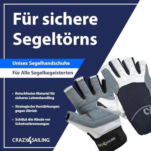 Gants régate doigts coupés crazy4sailing pour éviter les ampoules