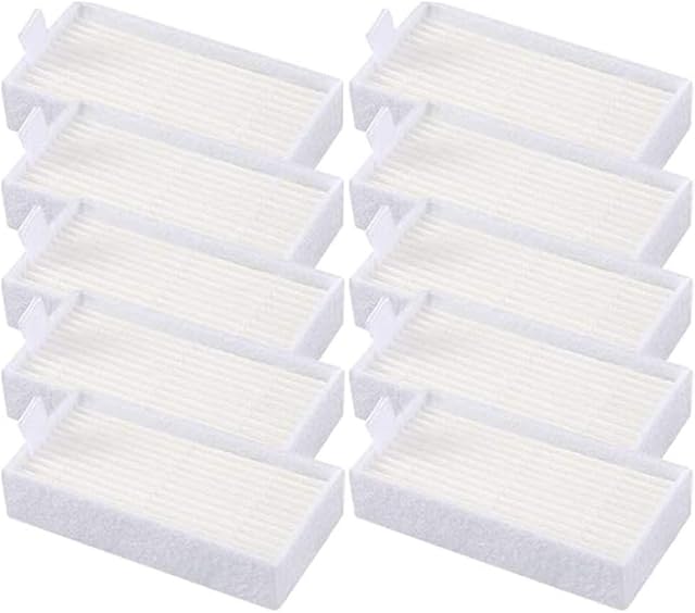 10pcs HEPA Filters Replacement for ILIFE V3s V3s pro V5 V5s V5s Pro Robotic Vacuum Cleaner ILIFE V3s pro Filters ILIFE Robot Vacuum Filter ILIFE V3 Filter Replacements