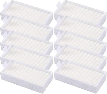 10pcs HEPA Filters Replacement for ILIFE V3s, V3s Pro, V5, V5s, V5s Pro, V5s Plus, Noisz S5 Robot Vacuum Cleaner