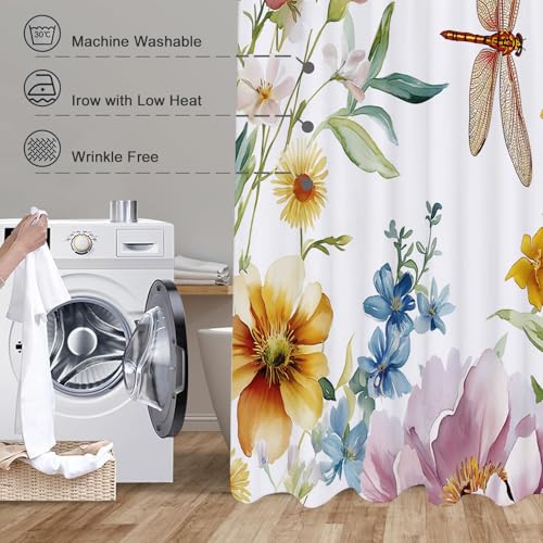 Rideau de douche moderne en polyester lavable de qualité supérieure - 5