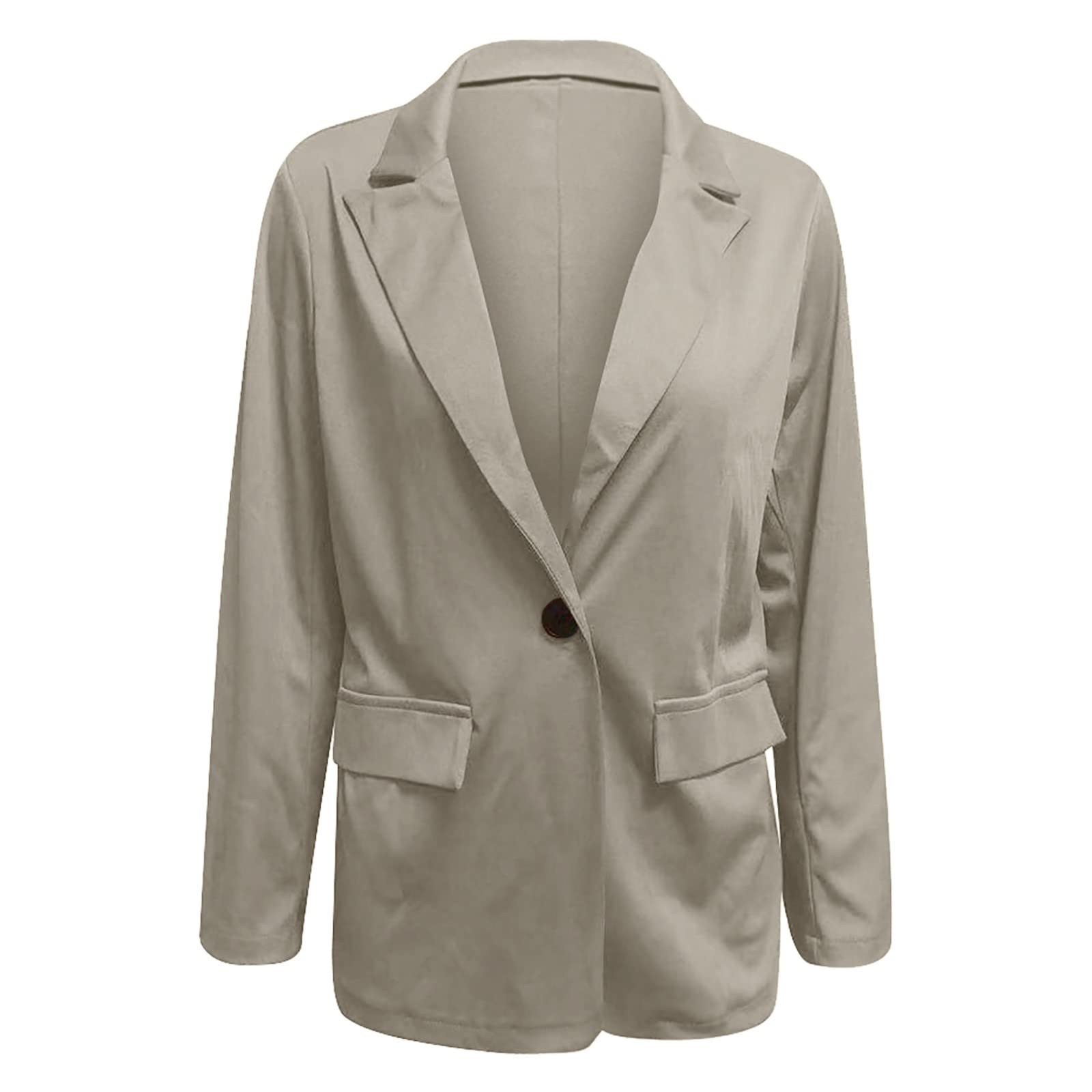 Generico Conjunto de mujer de verano elegante, conjuntos de mujer con solapas de dos piezas, juego de trabajo para oficina, chaqueta formal con botones de manga larga + Tailleur pantalón Slim