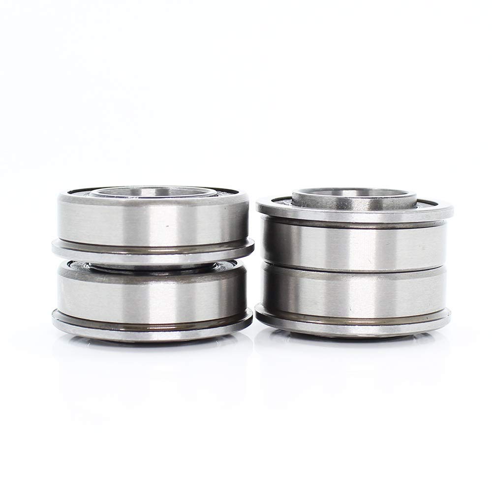 Rodamientos con Brida F6202, F6202RS, F6202-12.8-2RS (12.8 x 35 x 11 mm, ABEC-1), F6202-RS, 4 Unidades, for Rueda de Carretilla de jardín. Productos industriales.