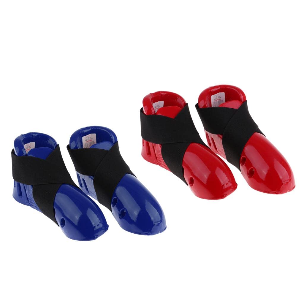 Taekwondo Foot Guard per Bambini Comprende Protezione Piedi Regolabile Scarpe da Karate Sparring Parastinchi E Copridorso in Materiale Leggero E
