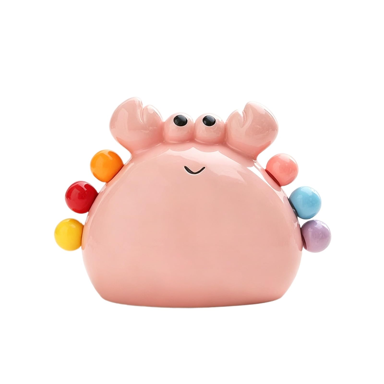 Juego de tenedores de frutas, tenedores de postre de acero inoxidable 304 con soporte de cerámica para el hogar, cocina, fiesta, aperitivos y cócteles, decoración bonita y colorida