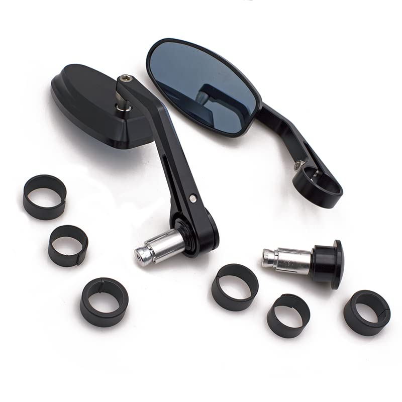 7/8" 22mm lusterka wsteczne na kierownicę motocykla, koniec kierownicy, boczne do Bobber Cafe Racer Chopper Cruiser