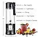 Portable Blender,Toycol Mini Personal Size Blenders for Smoothies and Shakes,USB Travel Juicer Cup Fruit Juice Mixer with 6 Updated Blades,usb Blender 13.5Oz Bottle (Black)