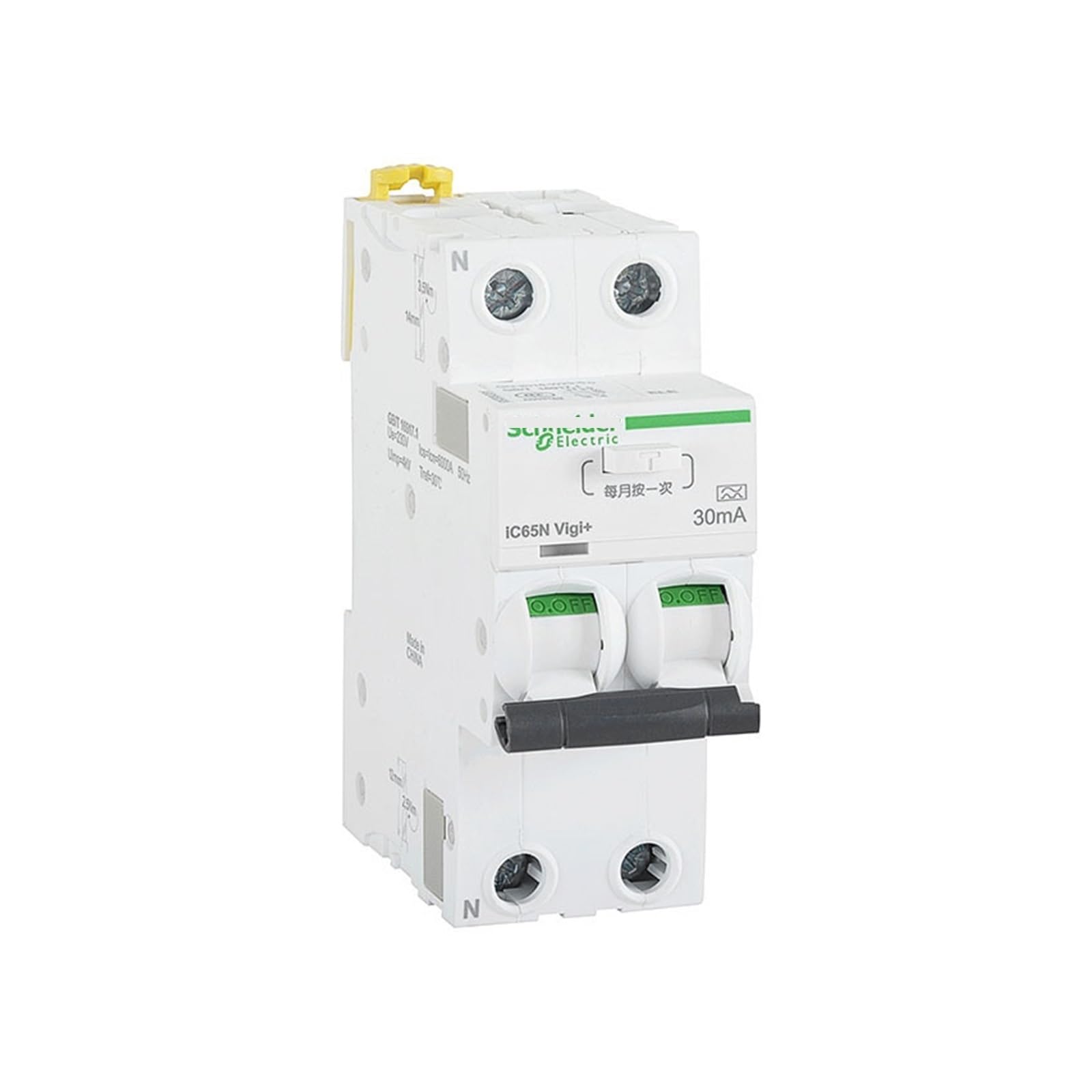 Disjoncteur iC65N Vigi 2P C32A 30mA type A ELE pour tableau électrique