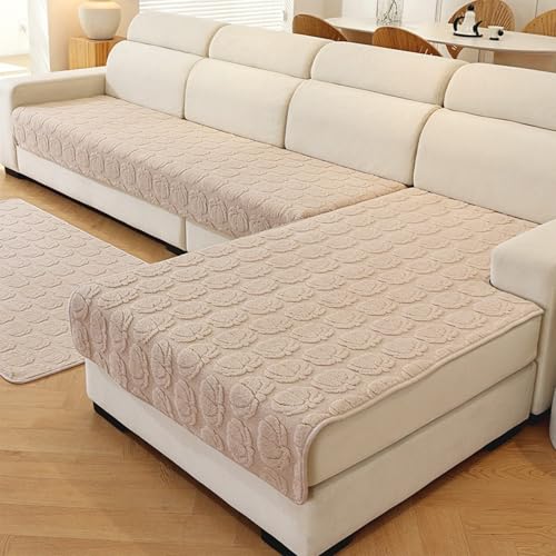 Housse de coussin pour canapé en forme de L marron citrouille sectionnel