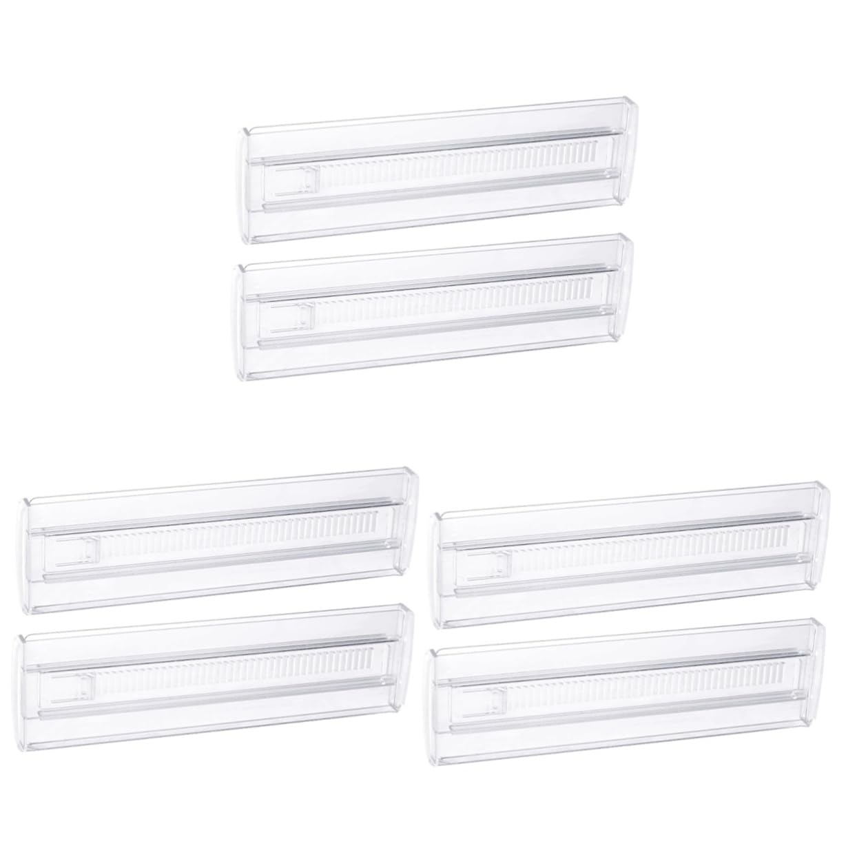 Gadpiparty 3 Sätze Transparente Schubladentrenner Verstellbare Trennwände Für Schubladenorganisation Und Robust Für Praktische Aufbewahrungslösung 2 Stück * 3