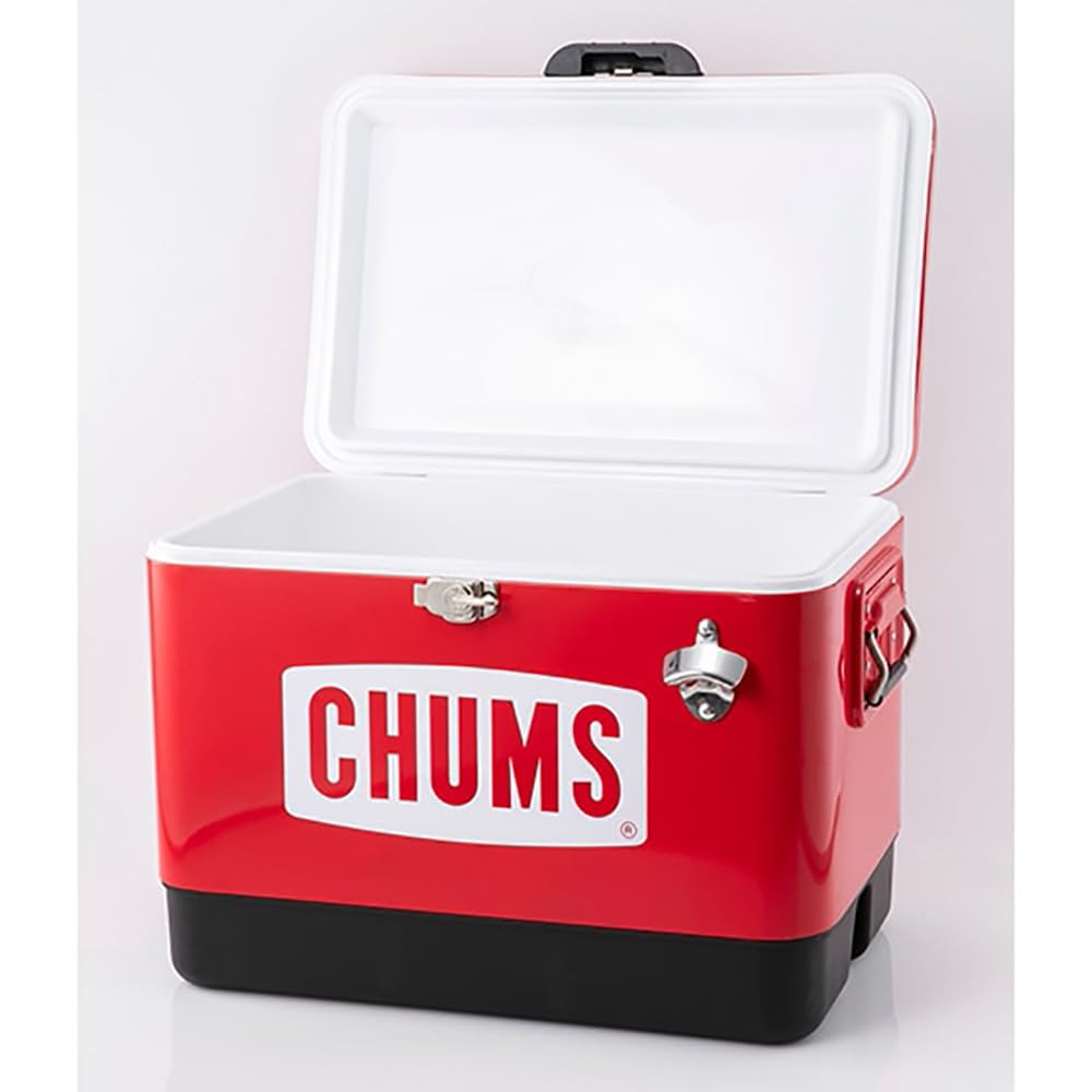 Amazon | チャムス (CHUMS) スチールクーラーボックス レッド