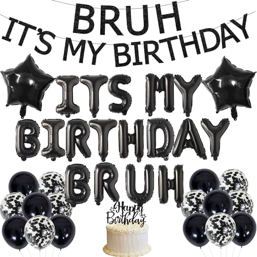 Fournitures anniversaire ado Bruh It's My Birthday pour une fête de préados réussie à la maison