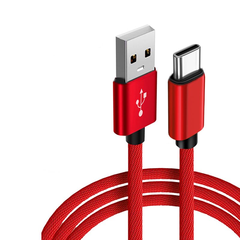 1pcs 3pcs 5pcs 10pcs USB A to Type C Nylon Braided Cable Dast Sync Fast for Type C Mobile(1m 10pcs,Left Bent)