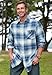 Boulder Creek by Kingsize Men's Big & Tall Flannel Shirt - 6XL, Black Buffalo Check