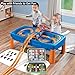 KISLANE 24 Toy Cars Storage for Toy Cars, Storage Case Compatible with 24 Toy Cars, Matchbox Cars, Mini Toys, Toy Cars Storage for Kids, Bag Only (Green)
