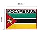 A-ONE 3 PCS Pack- Mozambique and African Union Patch+African Union Lapel Pin, African Feature Badges, Patriotic Badge, Backpack Patch, Vintage Patch, Iron on Sew on Brooch NO.068+404A