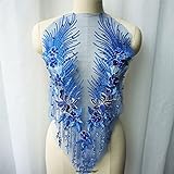 Produkttyp: Patches SCDZS Blaue Spitze Stoff Blume Quaste Perlen Strass Gestickte Kleid Appliques Trims Kragen Mesh Nähen Patch Für Hochzeitsdekoration