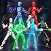 Luminous 13 Action Figure Set, 6PCS Robot Action Figure Titan 13 3D Printed Toys Articulated, for Modeling Enthusiasts Etc Birthday Gifts for Kids 3-8 Years Old, Grow in Dark （Assembly Required）