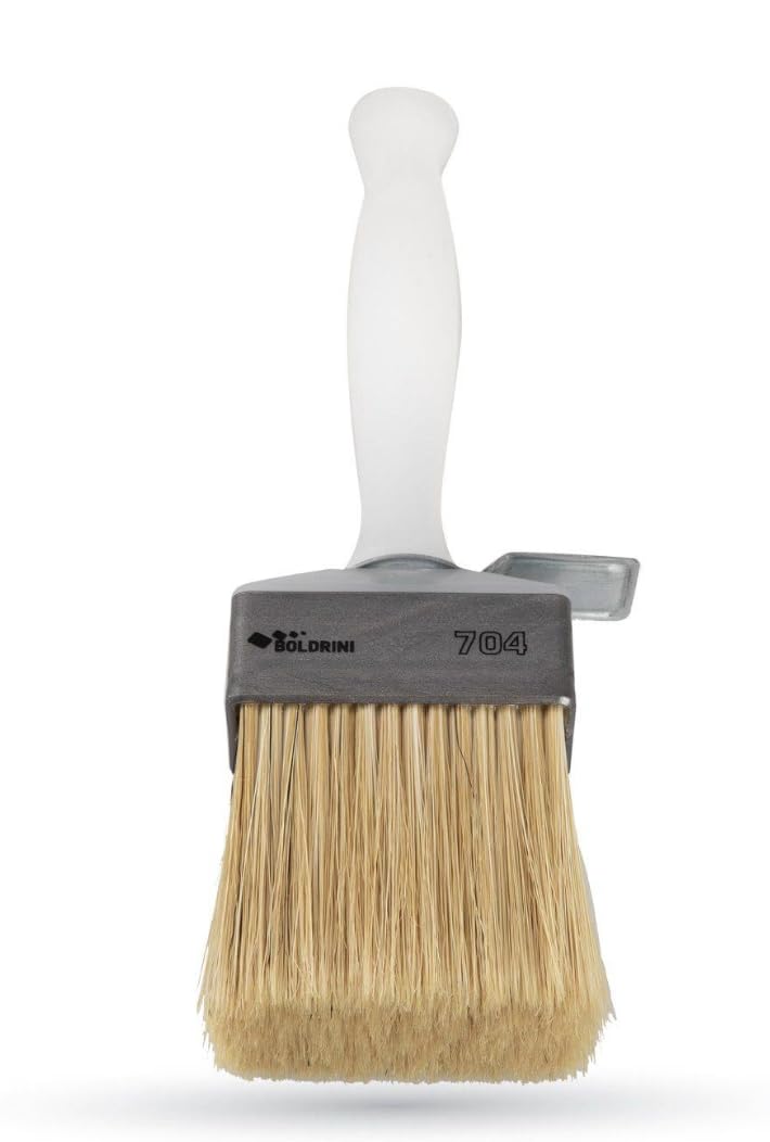Meoded Lime Wash Brush – Professional Crosshatch Brush for Limewash & Mineral Paints, Natural Bristle Blend