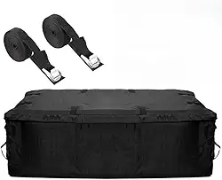 Bagageiro Dobrável Maleiro Teto Carro + Cintas Amarrar Carga
