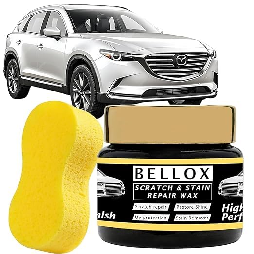HENTJ Car Scratch Remover- 100ml car Stain and Swirl Remover With Sponge for Paint Scratches | Rubbing Compound & Finishing Polish | Scratch Repair...