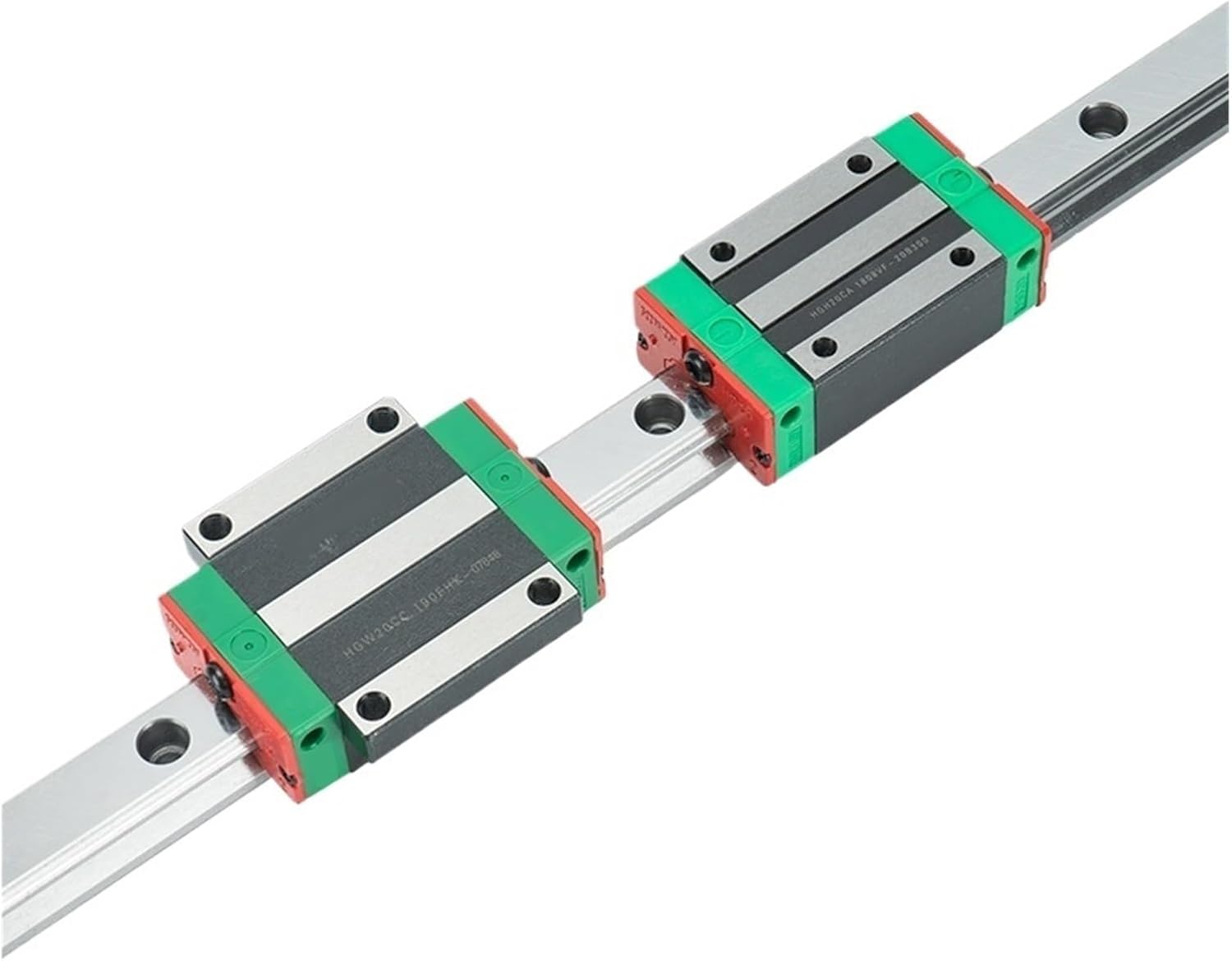 Sliding Rail Linear Bearing Slider Block 4pcs HGW15CC Linear Slider Blocks + 2pcs Linear Guide Rail HGR15 Length 600mm