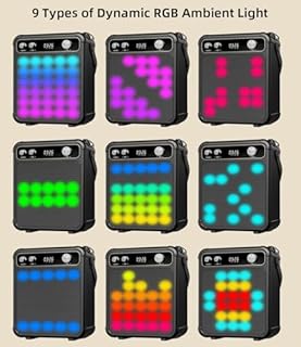 Machine de karaoké pour Adultes avec 2 Microphones,Enceinte karaoké Professionnelle Portable bluetooth avec Les lumières LED,idéale pour Les fêtes de Famille et Les Cadeaux. Support USB/TF/AUX/MIC/TWS