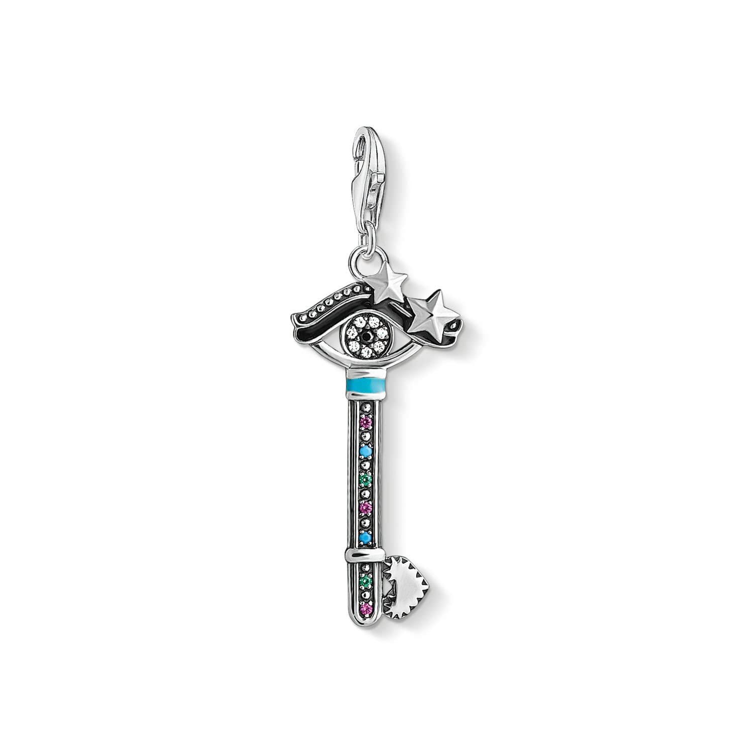 Thomas Sabo Women-Charm Pendant Key to the heart Charm Club 925 Sterling silver 1666-340-7