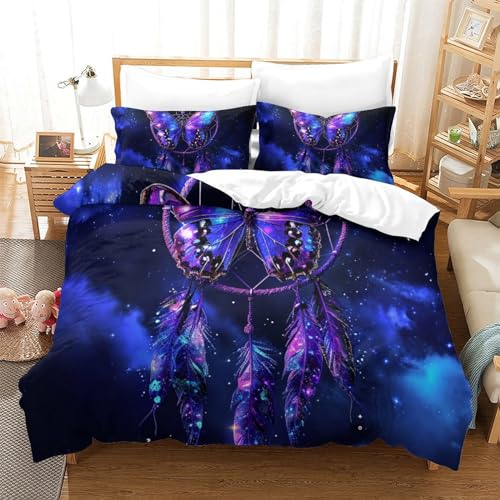 Housse de Couette Chat 3D Super King 260x220 cm avec Taies en Microfibre - 2