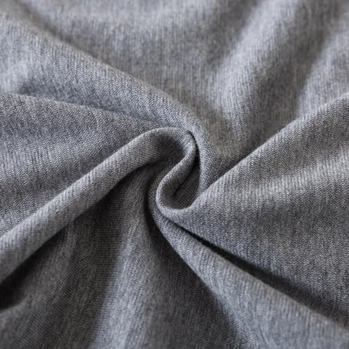 Image of H HOUSEHOLD 2-Pack Pillowcases 100% Cotton Knit Envelope Style, Ultra Soft Breathable Standard 13x18 Inch Pillow Cover, Machine Washable Elegant Gray
