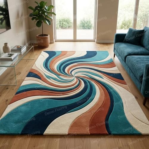 Image of Soft Pure Woolen Modern Collection Tufted Carpet for Living Room,Bedroom'Kitchen and Hall (5 X 7) Feet