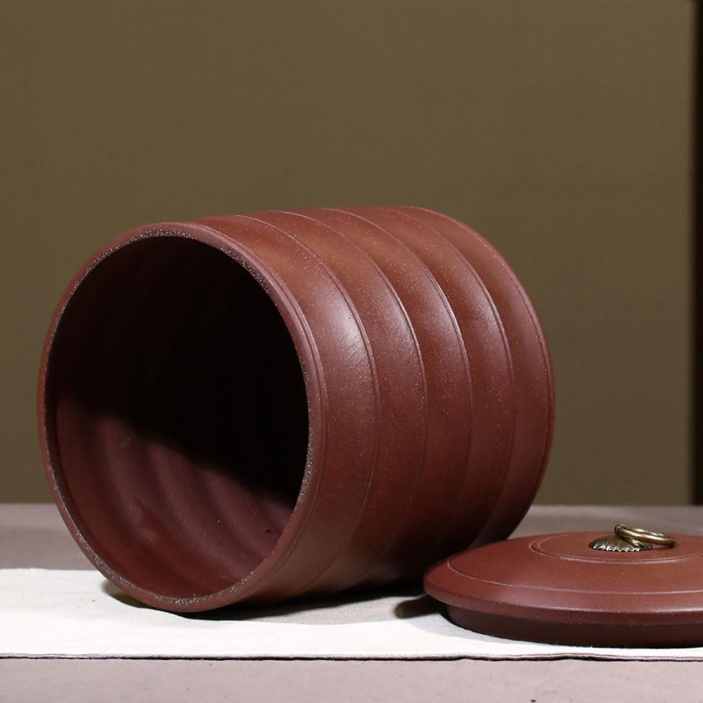 Tarro de Almacenamiento, Tarro de té, Tarro de té de Arcilla Morada, decoración del hogar, Tarro de té, Escritorio de Oficina, Tarro de té Grande, Botes de Cocina