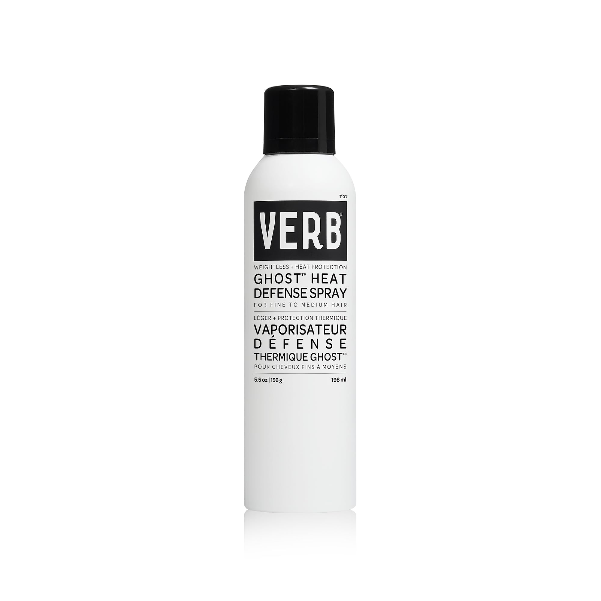VERB Ghost Heat Defense Spray - Weightless Heat Protection + Shine - for Fine to Medium Hair - Vegan, Free of Harmful Sulfates