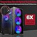 Pansonite Airflow ATX Mid-Tower Chassis PC Gaming Case with Door Opening Tempered Glass Side Panel,Side Ventilation, E-ATX Supported, 6 RGB Fans Pre-Installed (G01-DX6-0)