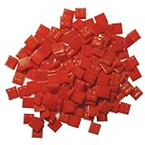 Jennifer's Mosaics 3/8-Inch Venetian Style Glass Mosaic Tile, Burnt Red, 8-Ounce