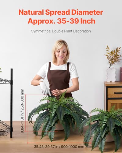 Fougère artificielle Boston VEVOR 90-100 cm : la solution parfaite pour embellir sans arrosage - 2