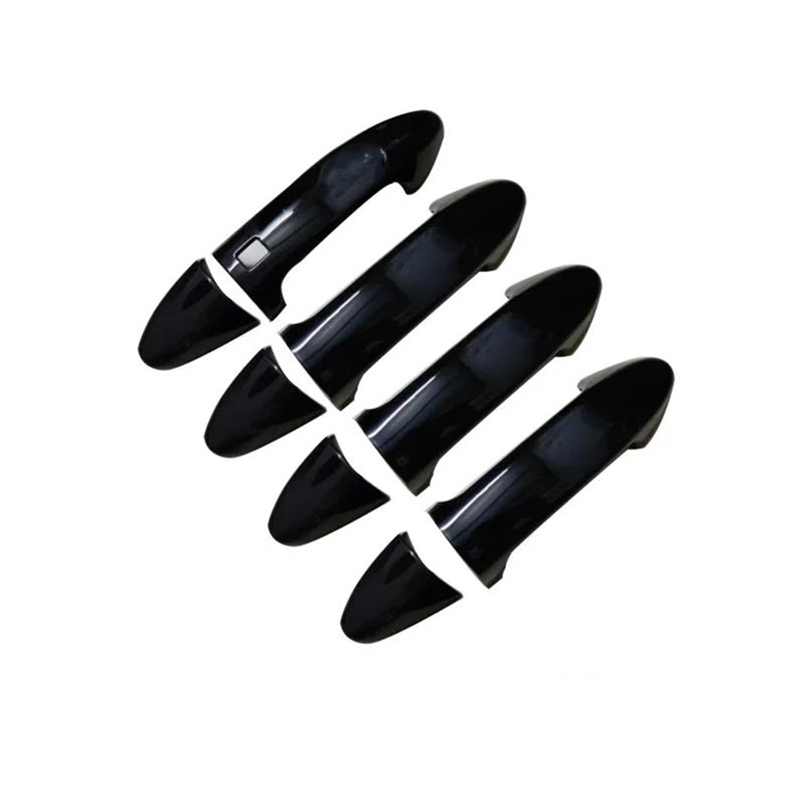 Piwine Metallic Blcak For Ford For Ecosport Bk Mk2 2014~2023 Chrome Car Door Handle Cover Trim 4Pcs Styling Decoration Exterior Parts(Metallic Blcak)