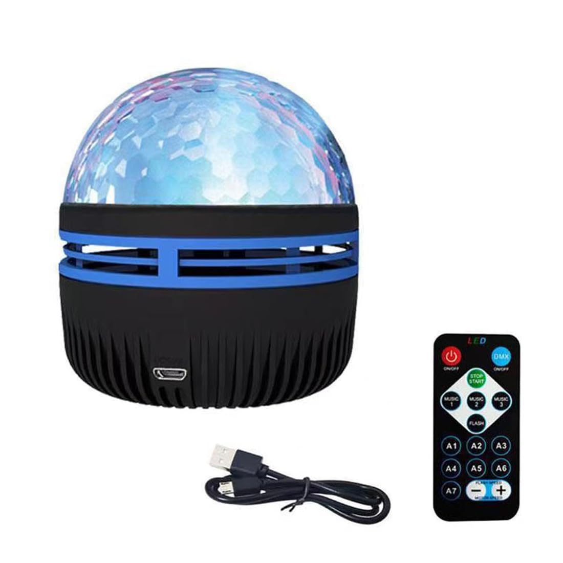 2 in 1 Northern Lights and Ocean Wave Projector, Northern Lights Projector Lamp, Ocean Wave Projector, Night Light Projector Lamp, Light Projector for Bedroom Remote Control, 7 Color Patterns (A)
