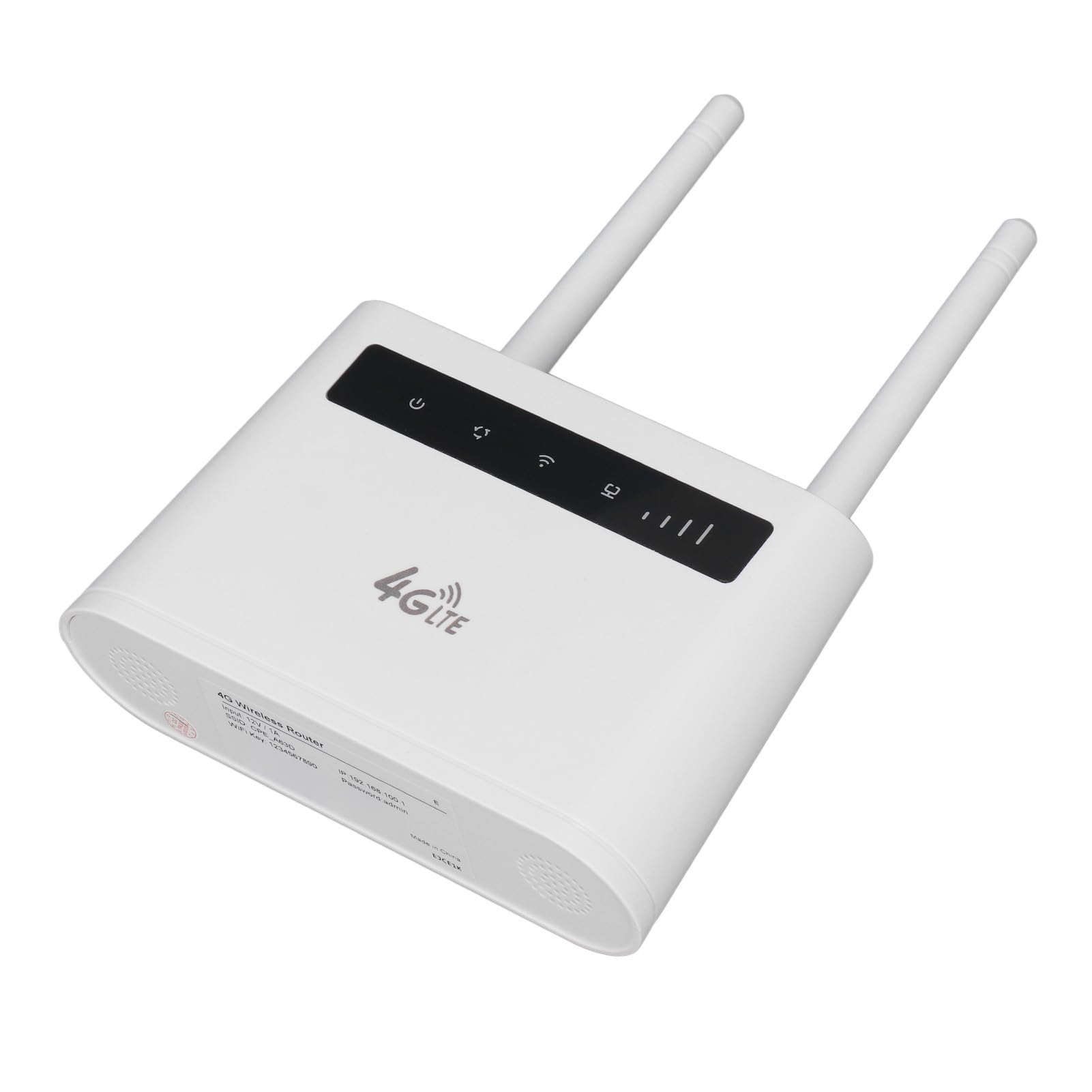 Modem-Router 4G LTE z Gniazdem Karty SIM, Odblokowany Bezprzewodowy Mobilny Router Wi-Fi o Szybkości 300 Mb/s z Dwiema Antenami, Obsługa 10 połączeń urządzeń, dla Azji i Europy