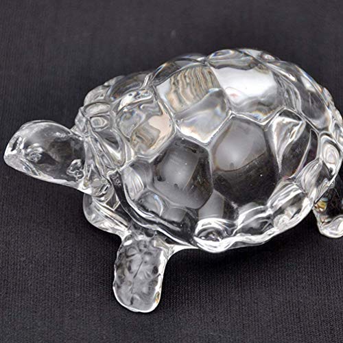 Veemoon Chinese Feng Shui Tortoise, Crystal Glass Turtle Animal Figurine for Peace Prosperity Positive Energy Decoration - Image 4