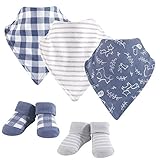 Yoga Sprout Unisex Baby Cotton Bandana Bibs and Socks, Forest, One Size
