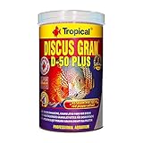 comida viva para peces disco Alto contenido proteico (50%) Tropical Discus Gran D de 50 Plus, 1er Pack (1 x 5 l)