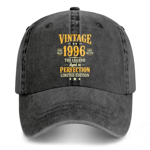 Image of 50th 40th 30th 60th Birthday Gifts Men Women 1976 1986 1996 Hat | Vintage Baseball Cap 50 40 30 60 Years Old Birthday Gifts for Him Her Party Favors Decorations