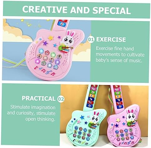 SUPVOX Children's Guitar Toy Kids Guitar Toy Kids Musical Toys Shape Toys Early Educational Plaything 5 51i2j0V02fL. AC