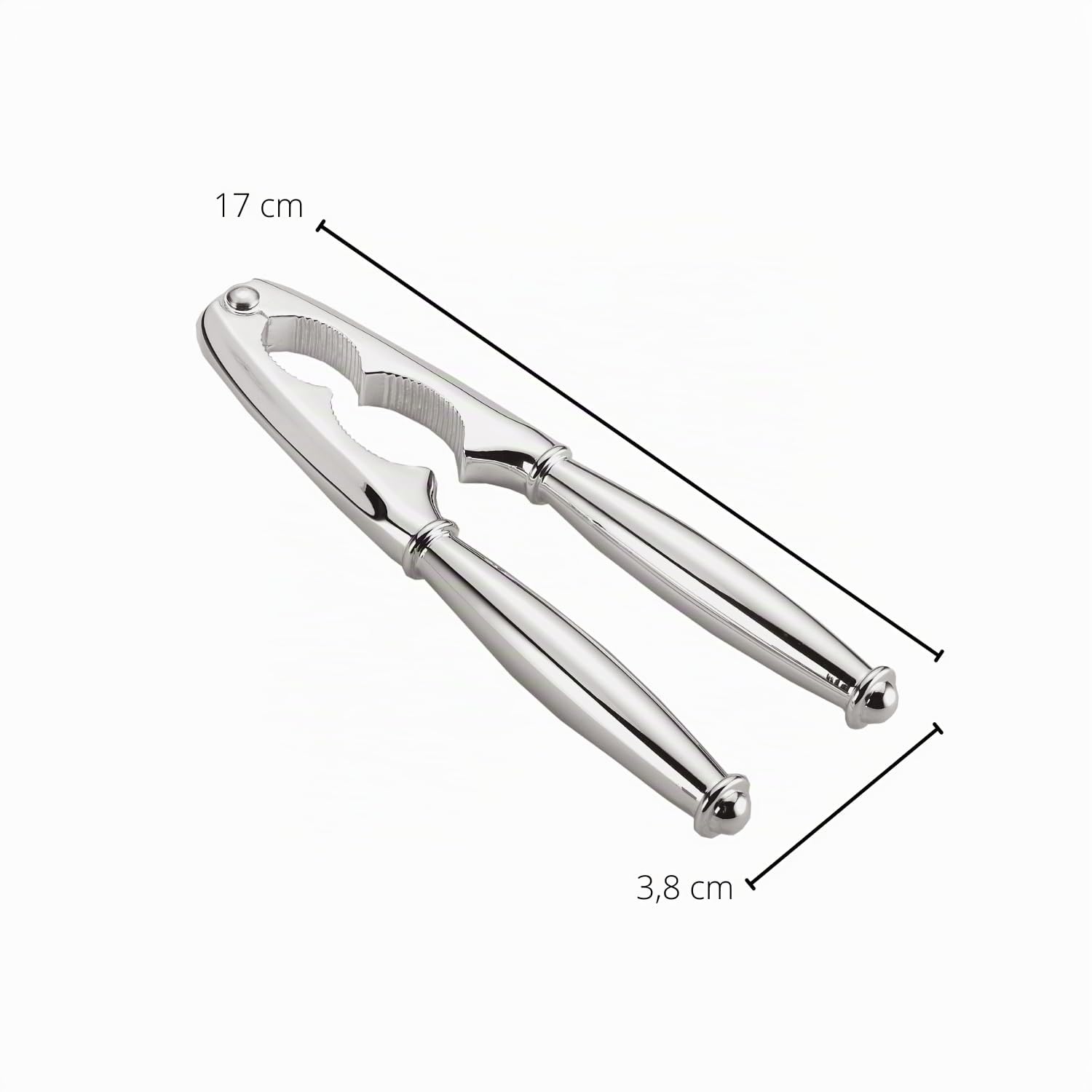 EDZARD Casse-Noisette Carlton, Forme Classique, argenté, Longueur 17 cm