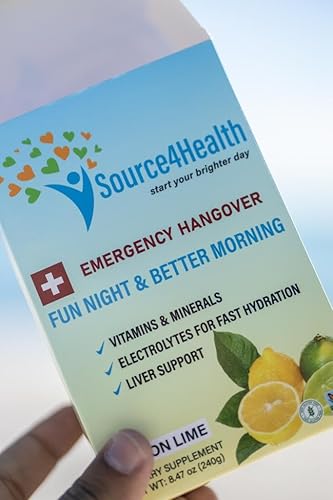 Miniatura 5 de Resaca de emergencia Multiplicador de hidratación  Limón  Paquetes de polvo de hidratación  Mezcla de bebida con electrolitos  Barra de una sola