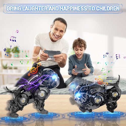 Blkont BLACK Remote Control Robot Dog Toys thumb #5