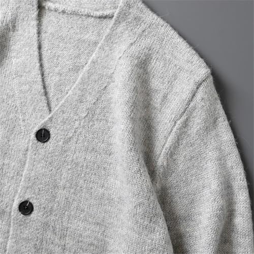 Men's Cardigan Sweater Long Sleeve Casual V Neck Lightweight Knitted Cardigans3
