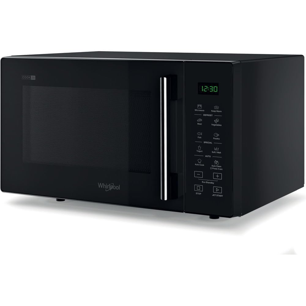 Whirlpool MWP 251 B Comptoir - Micro-ondes (Comptoir, Micro-ondes uniquement, 25 L, 900 W, Noir, 27 cm)